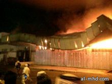 اندلاع حريق في ورشة في المنطقة الصناعية بمحافظة الطائف