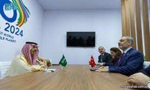 فيصل بن فرحان يلتقي نظيره التركي على هامش اجتماع وزراء خارجية "العشرين"