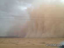 عاصفة ترابية قوية تضرب محافظة شقراء