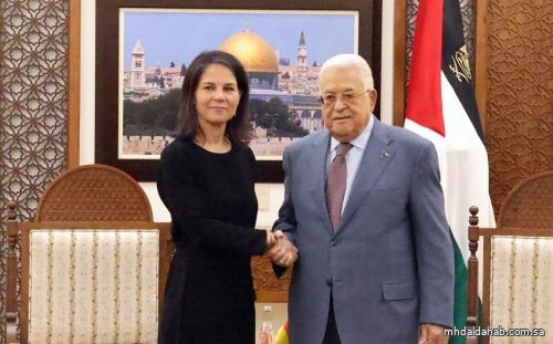 الرئيس الفلسطيني يلتقي وزيرة الخارجية الألمانية