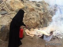 تدريب طالبات الجامعات السعودية على مواجهة الحرائق