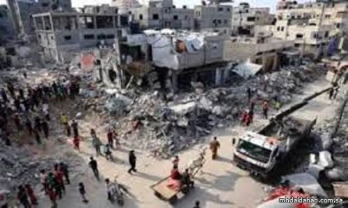 استشهاد ٢٧ فلسطينياً في قصف مكثف للاحتلال الإسرائيلي على خان يونس