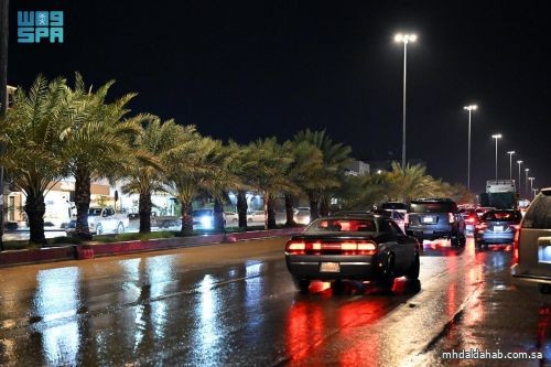 أمطار متوسطة الغزارة على المدينة المنورة