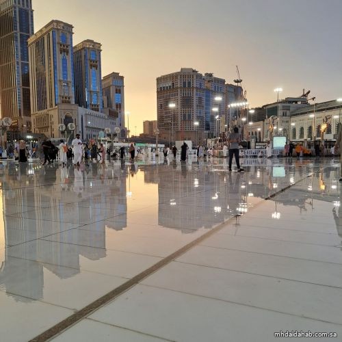 هطول أمطار على مكة المكرمة