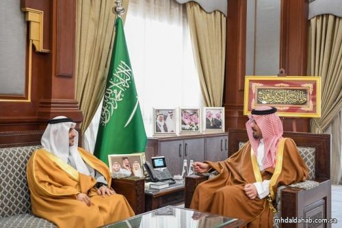 أمير منطقة المدينة المنورة يستقبل نائب وزير البيئة والمياه والزراعة