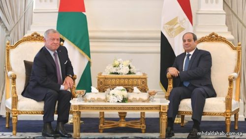 ملك الأردن ورئيس مصر يؤكدان «وحدة الموقف» بشأن غزة