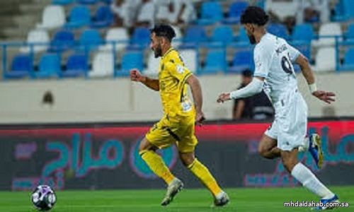 التعادل الإيجابي يحسم مواجهة الأخدود والتعاون