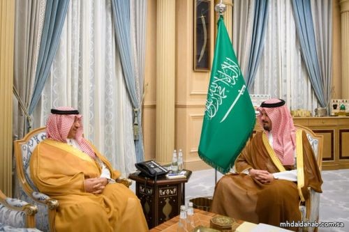 سمو أمير منطقة #المدينة_المنورة #سلمان_بن_سلطان، يلتقي معالي وزير التعليم يوسف بن عبدالله البنيان