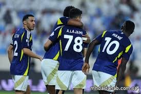 النصر يمطر شباك الأخدود بتسعة أهداف