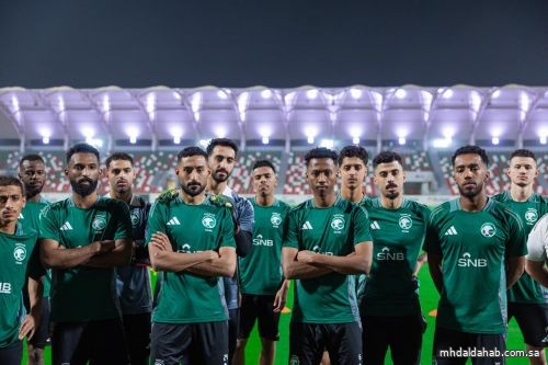 الأخضر يدشن تدريباته في معسكر الخبر استعدادًا لمواجهة البحرين