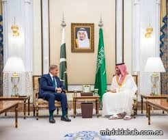 ولي العهد يستقبل رئيس الوزراء الباكستاني ويستعرضان العلاقات التاريخية وآفاق التعاون ولي العهد يستقبل رئيس الوزراء الباكستاني ويستعرضان العلاقات التاريخية وآفاق التعاون