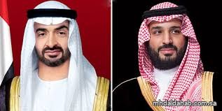ولي العهد يتلقى اتصالًا هاتفيًا من رئيس دولة الإمارات هنأه فيه بعيد الأضحى ولي العهد يتلقى اتصالًا هاتفيًا من رئيس دولة الإمارات هنأه فيه بعيد الأضحى