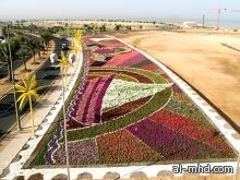 سجادة زهور بالسعودية من أكبر السجادات في العالم 