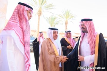 سمو أمير منطقة #المدينة_المنورة #سلمان_بن_سلطان، يزور شيخ المحايا من قبيلة جهينة