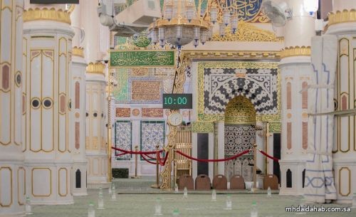 1.9 مليون مصلٍ بالروضة الشريفة وأكثر من 3.4 مليون زائر للنبي ﷺ