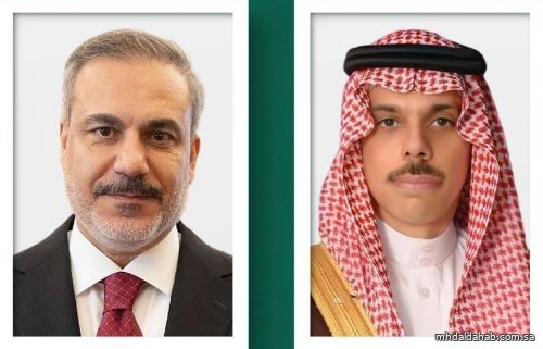 وزير الخارجية يجري اتصالاً هاتفياً بوزير خارجية تركيا