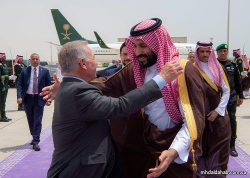 ملك الأردن يغادر نيوم وسمو ولي العهد في مقدمة مودعيه