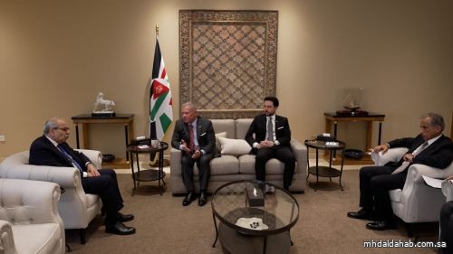 ملك الأردن يستقبل رئيس الوزراء اللبناني