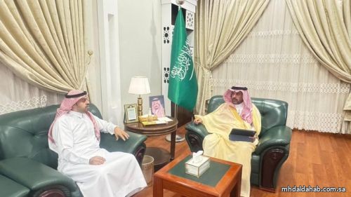 محافظ #المهد الدكتور سلامه بن عيد الجهني يستقبل عميد الكلية التقنية بالمهد