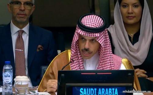 وزير الخارجية: السعودية ستواصل جهودها بلا كلل من أجل دولة فلسطينية مستقلة
