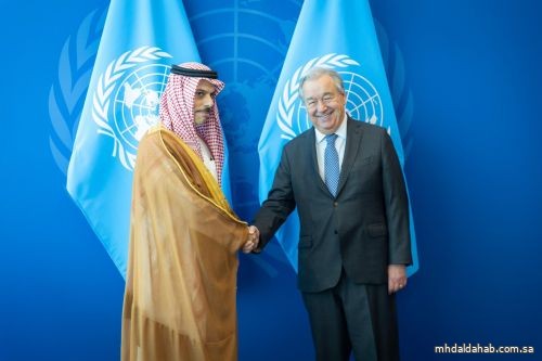 وزير الخارجية يلتقي الأمين العام لمنظمة الأمم المتحدة