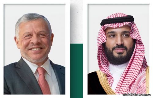 هاتفياً... ولي العهد وملك الأردن يستعرضان أبرز المستجدات الإقليمية