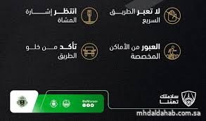المرور السعودي يدعو للالتزام بمسار المشاة حفاظًا على السلامة العامة المرور السعودي يدعو للالتزام بمسار المشاة حفاظًا على السلامة العامة