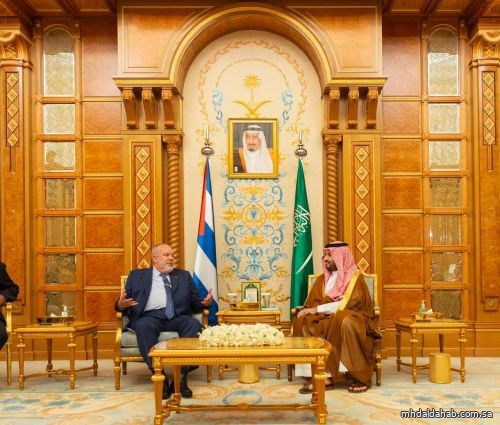 ولي العهد يلتقي رئيس وزراء كوبا