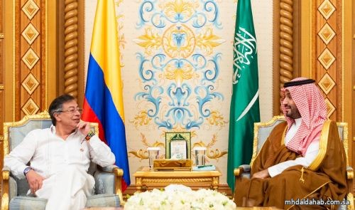 ولي العهد يلتقي رئيس جمهورية كولومبيا