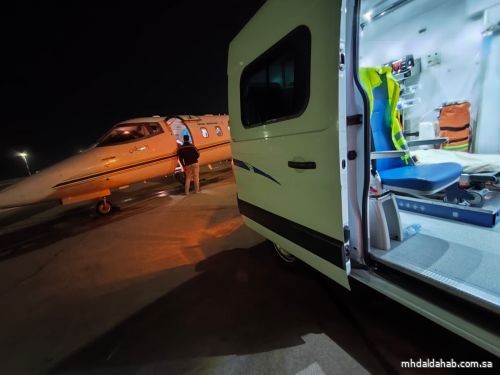 نقل مواطن من المغرب إلى المملكة لاستكمال علاجه في أرض الوطن نقل مواطن من المغرب إلى المملكة لاستكمال علاجه في أرض الوطن