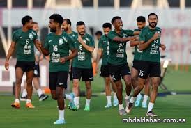 المنتخب السعودي يواصل استعداده للقاء الجزائر وديًّا في جدة المنتخب السعودي يواصل استعداده للقاء الجزائر وديًّا في جدة
