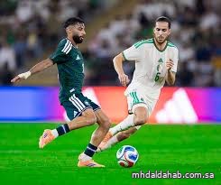 الأخضر السعودي يخسر ودية الجزائر بهدفين