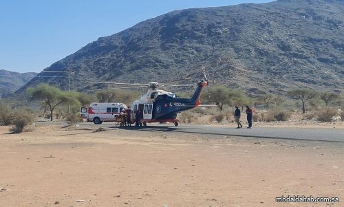 الهلال الأحمر يفعّل الاستجابة الجوية لإنقاذ مريض في قرية الشلايل بالمدينة المنورة