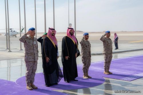 ولي العهد يرعى حفل افتتاح مرافق قاعدة الملك سلمان الجوية بالقطاع الأوسط ولي العهد يرعى حفل افتتاح مرافق قاعدة الملك سلمان الجوية بالقطاع الأوسط