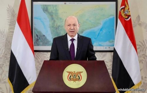 رئيس مجلس القيادة اليمني يطلب من تحالف دعم الشرعية اتخاذ التدابير العسكرية