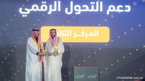 وكالة وزارة الداخلية لشؤون المناطق تحقق المركز الثالث في دعم التحول الرقمي بمؤتمر أبشر