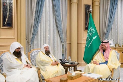 سمو أمير منطقة #المدينة_المنورة #سلمان_بن_سلطان يستقبل معالي الشيخ د. عبدالرحمن السديس