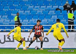 الحزم يتفوق على الرياض بثنائية